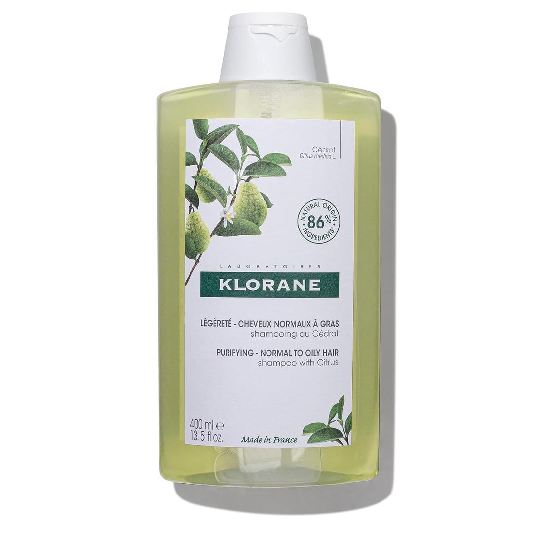 Klorane  Purifying Shampoo with Citrus  Clarifies & Detoxifies Hair & Scalp, Removes Buildup  Silicone, Paraben & Sulfate Free  13.5 fl. oz.