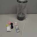 Jellyfish Lamp 12"-Black Minimalist Cylinder Table Lamp with 2 Large Jellyfish & 2 Fish,16 Color Changing LED,USB Powered,Remote Control,Jellyfish Light Lamp for Kids Christmas Gift