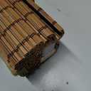 LazBlinds No Drill Bamboo Roman Shades, 41" W x 48" H, Malay Umber