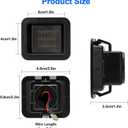 Linkstyle 2PCS 12V LED License Plate Lights Compatible with 20152023 Ford F150 & F150 Raptor, 6000K Smoke Lens LED Tag Light Lamp