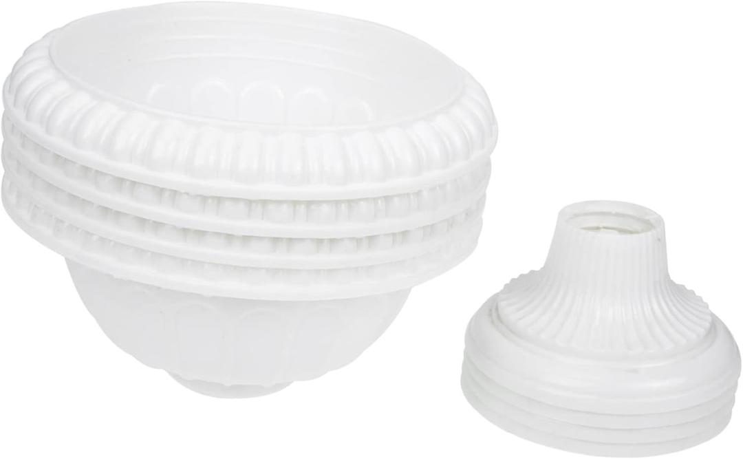 Homoyoyo 2sets Roman Style Flower Container Wedding Decorative Urn Home Supplies 4pcs*2