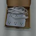 TESSAN Extension Cord 10 ft Surge Protector Power Strip, 12 Outlet Extender with 4 USB (2 USB C), 1800 Joules Protection, Flat Plug, Flat Extension Cord with Multiple Outlets, for Home, Office, Dorm (Grey)