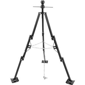 Tripod Stabilizer Jack for 5th Wheel Trailer RV, 5000lb Load Capacity, Adjustable Height from 35" to 57", Foldable Gooseneck Hitch Stabilizer