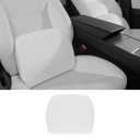 TOPABYTE Lumbar Support Pillow for Tesla Model Y Juniper Model 3 Highland Model S/X Cybertruck, Back Cushion for Driving Seat, Lower Back Support Pillow for Office Chair (White, 1PC)