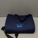 Everlasting Comfort Lumbar Support Pillow for Office Chair - Memory Foam Back Cushion for Chair, Car, Couch - Lumbar Pillow Promotes Better Posture, Back Pain Relief - Ideal for Gaming and Desk Chairs (F. Navy Blue)