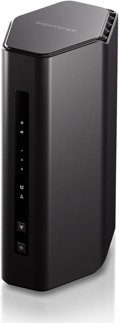 NETGEAR Nighthawk Dual-Band WiFi 7 Router (RS150) - Router Only, BE5000 Wireless Speed (up to 5.0 Gbps) - Covers up to 2,250 sq. ft., 80 Devices - 2.5 Gig Internet Port – Free Expert Help