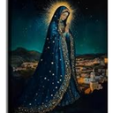 Virgin Mary Canvas Wall Art Our Lady of Guadalupe Prayer Painting Picture Wall D