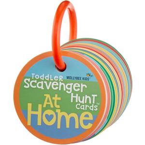 MOLLYBEE KIDS Toddler Scavenger Hunt Cards at Home, Toddler Activity, Ages 2, 3, Indoor Scavenger Hunt Game