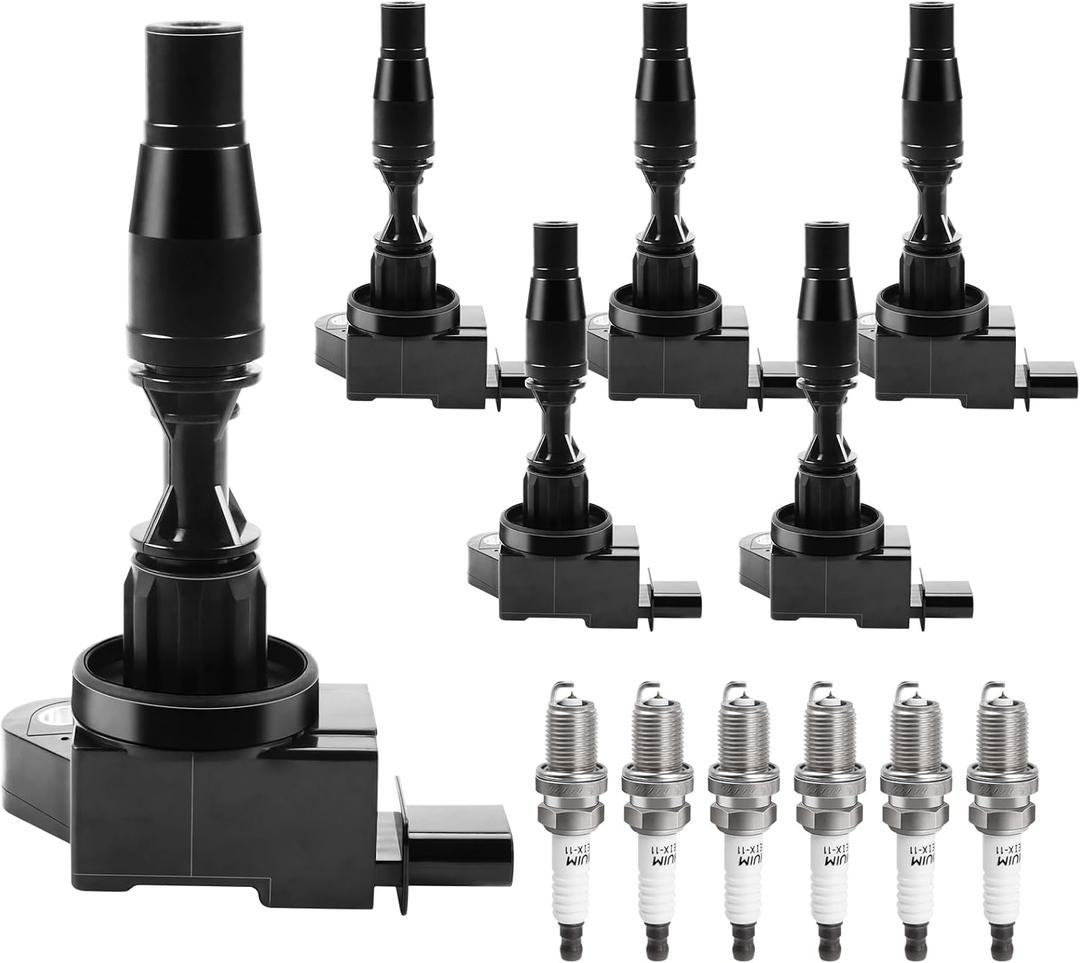 Ignition Coil Pack and Spark Plugs kit fit for V6 3.6 2017 2018 2019 2020 2021 Cadillac CTS CT6 ATS XT5 XT6, Chevy Blazer Camaro Colorado, GMC Acadia Canyon, Buick LaCrosse Regal Sportback