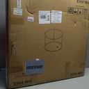 Round Coffee Table,Small Black Coffee Table for Living Room,27" Modern Center Table,Glass Top Clear Coffee Table with Sturdy Metal Frame for for Living Room Home Office, Easy Assembly,Black