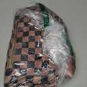 Bum Bags for Women Checkered Crossbody Bag Large Nylon Belt Purse Fanny Packs, Bonus with a Extra Strap