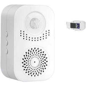 Welcome Doorbell Motion Sensor, Recordable Voice Doorbell, Infrared Motion Detector, Customizable Voice Message, Door Chime wit Battery For Shop Entrance Home, Customer Entrance Notification