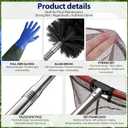 LemonRoad 4-in-1 Pond Cleaning Kit with Nets, Brush, Gloves, 6.8 ft Pole
