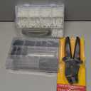 Qibaok Crimping Tool Kit Ratcheting Crimper with 1550PCS 2.54mm Dupont Connectors and 760pcs 2.54mm JST-XH Connectors for AWG 26-20(0.1-0.5mm²)