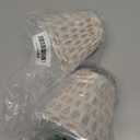 Chandelier Shades Set Of 2, Mini Lamp Shade 3" Top x 5.5" Bottom x 4.7" Slant, Small Lamp Shades Clip On Bulb, Pleated Chandelier Lamp Shades, Fabric Lampshades That Attach To The Bulb(Brown Floral)