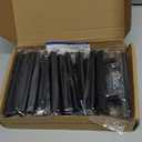 Ravinte 15 Pack 5 inch Square Cabinet Pulls Matte Black Stainless Steel Kitchen Drawer Pulls Cabinet Handles 5Length, 3 Hole Center