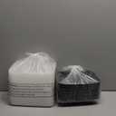 50 Pack (100-Piece) 32 oz Meal Prep Containers Reusable with Easy Open Lids, Sturdy Leakproof Food Safe, Microwave Freezer Dishwasher Safe, To Go Take Out Plastic Food Storage Pans with Lids, Black