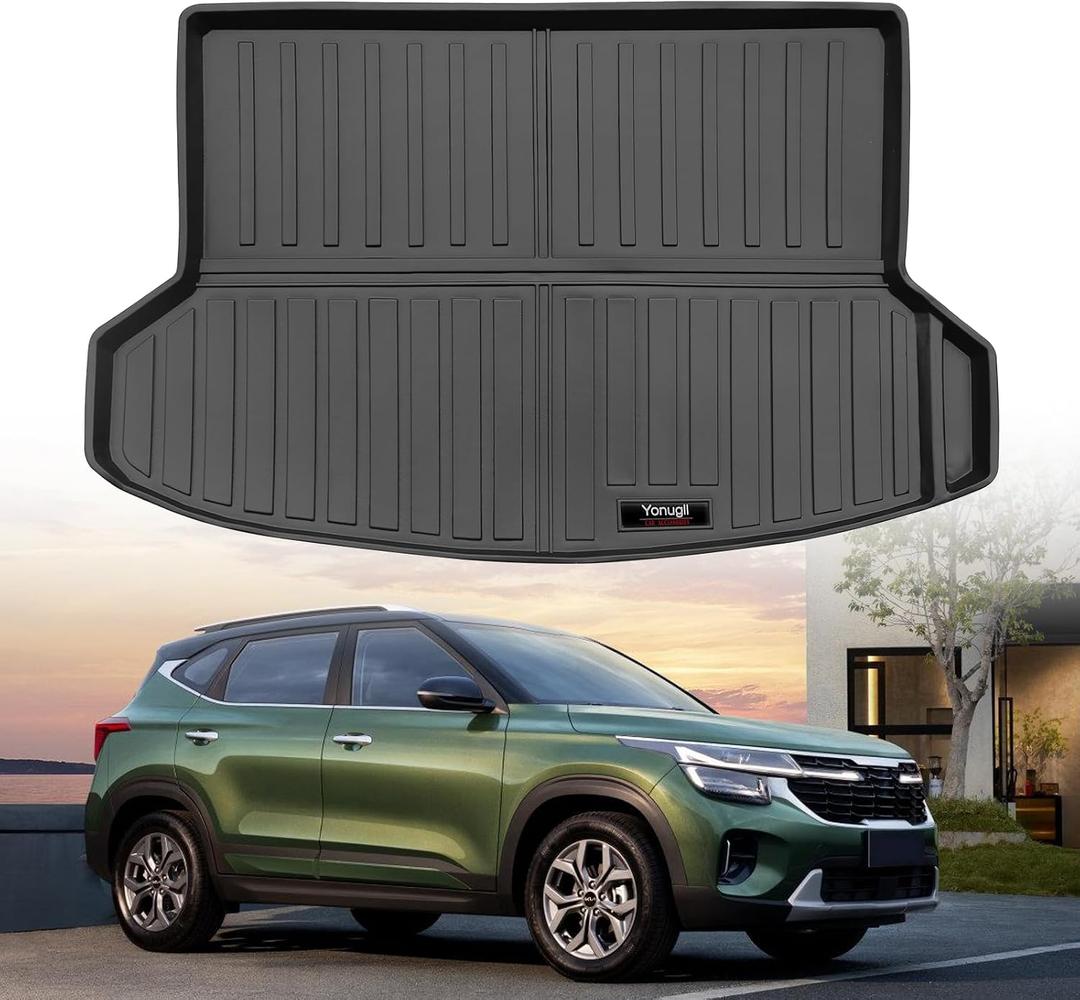 Custom for 2021-2026 Kia Seltos Cargo Mats Trunk Liner All Weather TPE Protection Mat Accessories (for 2021-2026 Kia Seltos)