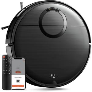 Robot Vacuum and Mop Combo, 2 in 1 Mopping Robotic Vacuum Cleaner with Schedule, Wi-Fi/App/Remote, Max Suction 2000Pa, Self-Charging, Slim, Ideal for Hard Floor, Pet Hair, Low-Pile Carpet