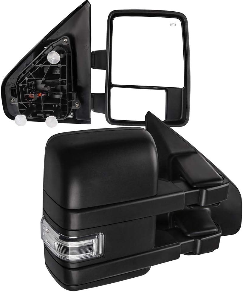 Towing Mirrors for 1997-2003 Ford F150 20250625-variations (2004-2014 Ford F150 Black - Power Adjusted Heated)