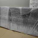 Art Hand-Painted Black and Gray Wall Art Textured Oil Paintings Modern Abstract Wall Art Home Decor 24x60 Inches, 24"L x 48"W