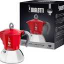 Bialetti - Moka Induction, Moka Pot, Suitable for all Types of Hobs, 2 Cups Espresso (2.8 Oz), Red
