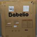 Babelio Baby Gate for Stairs, Kitchen & Doorways, 26-43" W 28" H No Bottom Bar| Easy Installation| One-Handed Operation| Auto-Close| Hardware Mount (Drill Needed) Safety Dog/Pet Gate Indoor (White)