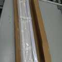 LazBlinds No Drill Blinds for Indoor Windows, Cordless 1" Vinyl Mini Blinds, Privacy S-Curve Blinds for Windows, Room Darkening Horizontal Window Blinds and Shades for Home, 28" W x 64" H, White