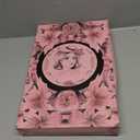 Lighted Makeup Mirror with Lights, Height Adjustable 30X Magnifying Vanity Mirror with 4000mAh Rechargeable Battery & 3 Colors Dimming Light for Desktop Bathroom Bedroom