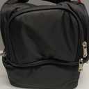 NCVI Breastmilk Cooler Bag with 2 Ice Pack, Breast Pump Bag with Cooler Fits 6 Bottles, Double Layer Breast Milk Travel Bag Baby Bottle, for Travel, Nursing Mom Daycare, Work, Picnic (Black)