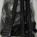2 in 1 Toilet Plunger and Brush Set, Toilet Bowl Cleaning Combo, Groove Gap Brush, Black