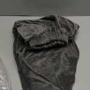 H.VERSAILTEX Real Velvet Plush 1 Piece Form Fit Stretch Rectangle Folding Storage Covers Ottoman Slipcovers Removable Footstool Protect Footrest Covers Elastic Bottom, Machine Washable(Large, Grey)