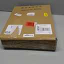 Mavivegue 4-Tier Metal Shoe Rack, Shoe Storage Organizer with Non-Woven Fabrics Shelves and Wooden Top Board, Entryway Shoe Stand for Closet Bedroom Living Room Garage, Black & Rustic Brown