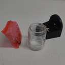 Westinghouse 6694900 Traditional One-Light Outdoor Jelly Jar Wall Fixture with Dusk to Dawn Sensor, Black Finish on Polycarbonate, Clear Glass