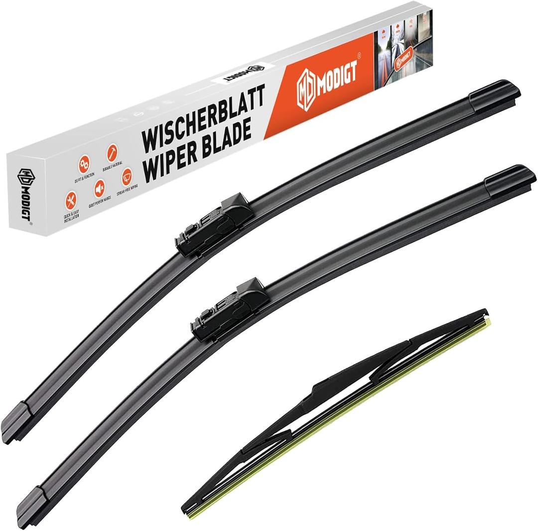 24"+18"+14" Windshield Wiper Replacement for 2017-2023 Mazda CX5 CX9 CX-5 CX-9 with Rear Wiper Blade, Original Equipment Replacement(Top Lock Set of 3)