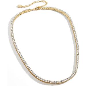 Women's Bennett Tennis Necklace (Gold Plated Brass)