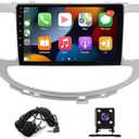 2+32GB Android 13 Double Din Car Stereo Compatible with Hyundai Genesis Sedan 2009-2014 Wireless Carplay iOS/Android Auto 9 Bluetooth Touchscreen Car Radio GPS Navigation,Mirror Link + Camera&MIC