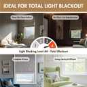 Madison Park Roman Shade, Blackout Blinds Thermal Insulated, 31x64 White