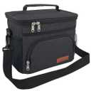 ExtraCharm Insulated Lunch Bag for Women/Men - Reusable Lunch Box for Office Picnic Hiking Beach - Leakproof Cooler Tote Bag Organizer -Black Camo