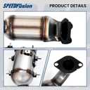 Catalytic Converter Compatible with 2011-2014 Chrysler 200, 2011-2016 Town & Country, 2011-2014 Dodge Avenger, 2011-2019 Grand Caravan/Journey V6 3.6L Catalytic Convertor (EPA Compliant)
