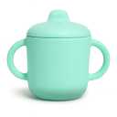 Premium Silicone Baby Straw Cup 5 floz, BPA-Free Food-Grade Silicone Sippy Cup for Infants and Toddlers 6months+, Leak-Resistant, Durable, Easy-Grip Training Design (Green)