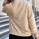 EVALESS Womens Bomber Jacket Coat Casual Stand Collar Zip Up Lightweight Fall Fashion Jackets Outfits with Pockets (Beige, S)