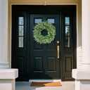 26'' Eucalyptus Wreath for Front Door - Large Artificial Eucalyptus Leaves with White Seeds Greenery Outdoor Wreath for Porch,Window,Farmhouse,Home,Hanging Decor- Spring, Summer, All Seasons (Green)