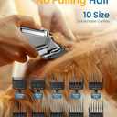 oneisall Dog Clippers for Grooming for Thick Heavy Coats/Low Noise Rechargeable Cordless Pet Shaver with Stainless Steel Blade/Waterproof Dog Shaver for Dogs Pets and Animals (Sliver)