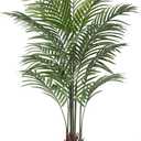 Artificial Areca Palm Plant 5Ft Fake Tropical Palm Tree, Perfect Faux Dypsis Lutescens Plants in Pot for Indoor Outdoor House Home Office Garden Modern Decoration Housewarming Gift,1Pcs