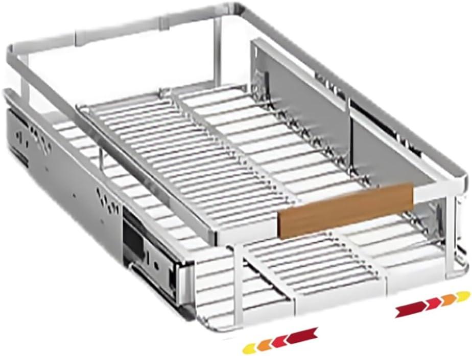 1 Pack Expandable Pull Out Cabinet OrganizerSide Mounting 12.3~18.5"x22.5"Cabinet Pull Out Shelves, Expandable Slide Out Spice Rack for Kitchen Bathroom Office