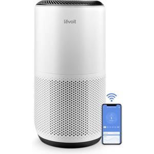 LEVOIT Smart Air Purifiers for Home Large Room Up to 1733 Ft² Core 400S-P | HEPA Sleep Mode, AHAM VERIFIDE, Auto Mode, Air Quality Monitor, 3-in-1 Filter For Pet Allergy, Smoke, Dust, ChildLock, White