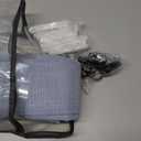 Blue Grey 90 Inch Linen Curtains Pinch Pleated for Living Room Bedroom Dining Boho Coastal Light Filtering Pinch Pleat Drapes Hooks Rings Back Tab Semi Sheer Dusty Blue Window Curtains 2 Panels