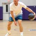 Mens Running Quick-Dry Mesh Gym Shorts with Paisley Design Lightweight Athletic Casual Shorts,Pockets for Outdoor (Blue, L)