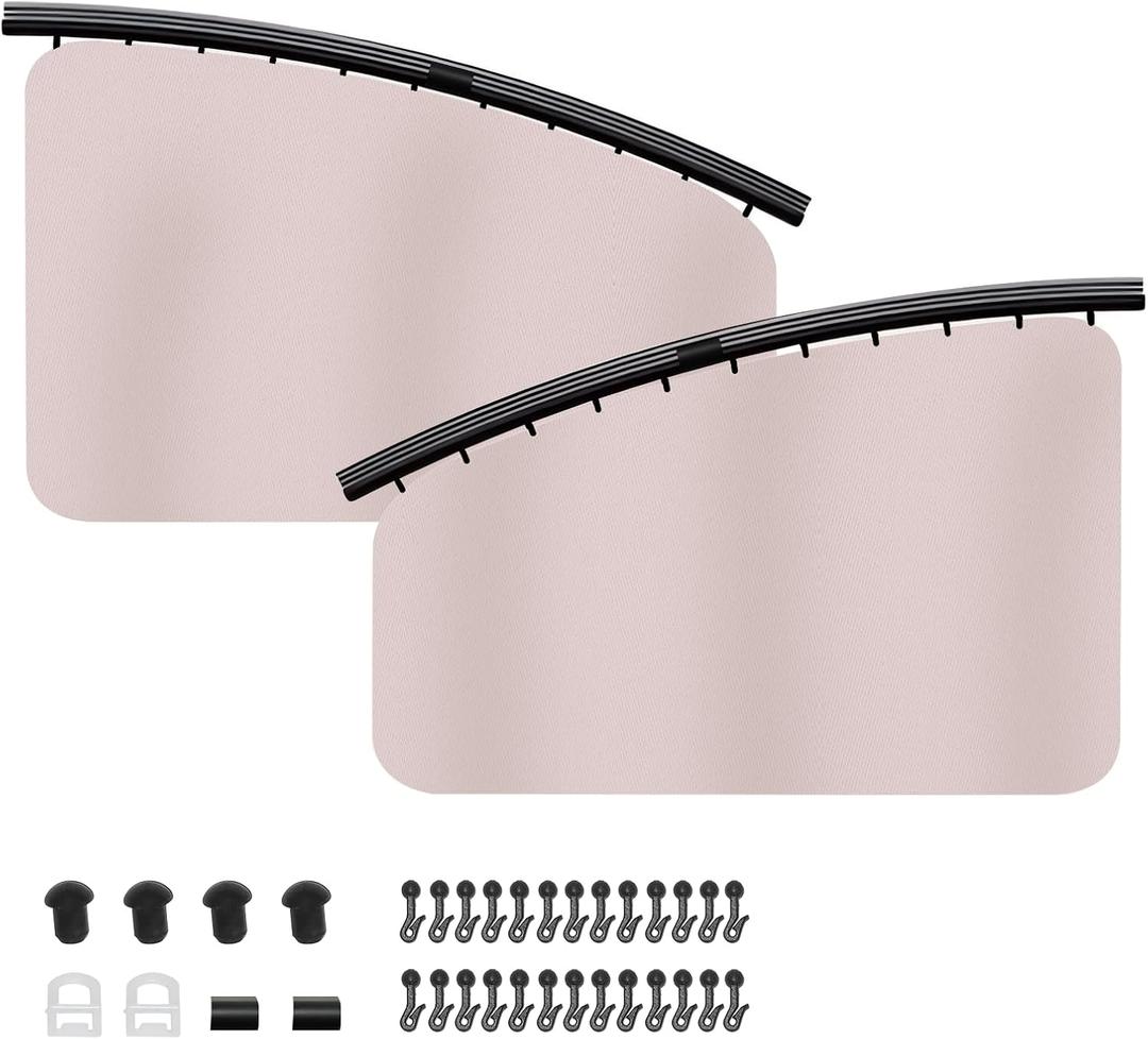 Car Window Shade for Baby, Front Window Covers,Pink